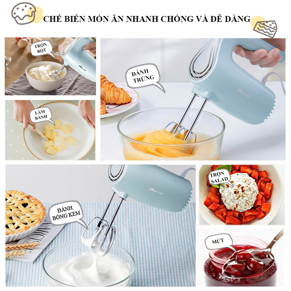 Máy đánh trứng cầm tay Bear DDQ-B02P5