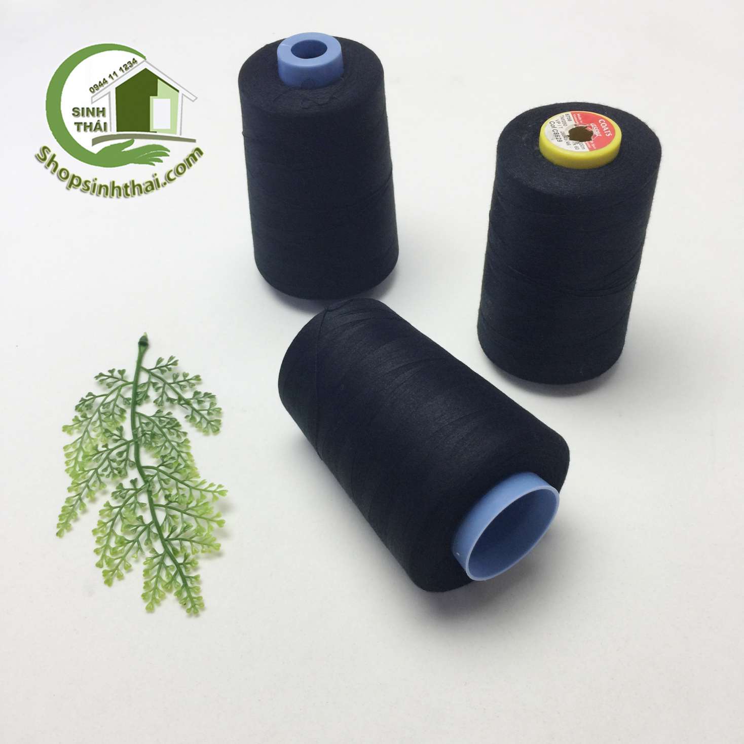 [HCM]Cuộn chỉ may màu đen - cuộn lớn - chỉ dày may quần jean chiếu đồ cứng