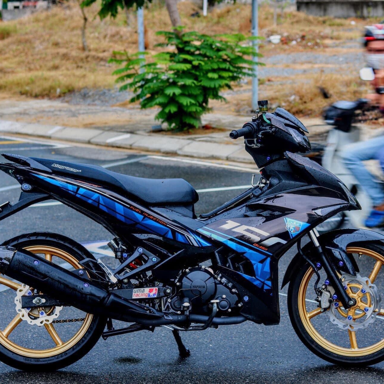 Tem rời ex 150 xanh đen Candy