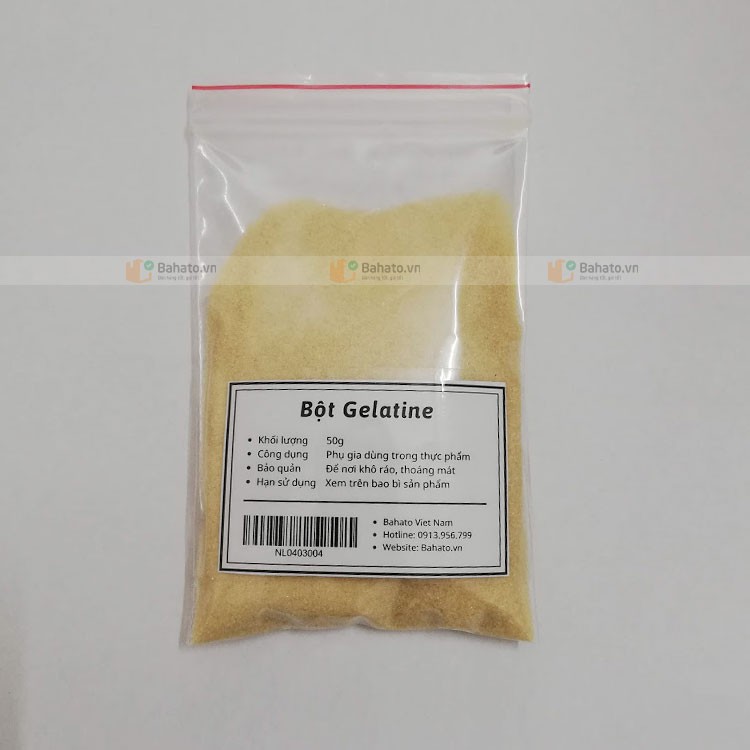 Bột gelatine gói 50g