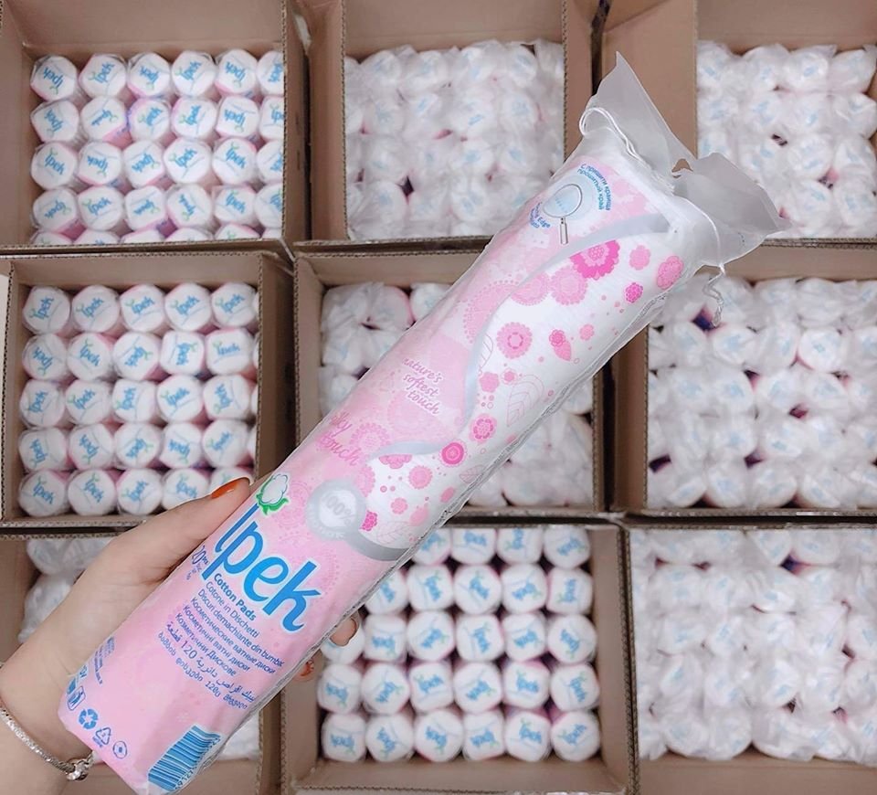 Combo 3 bông tẩy trang Ipek 150 miếng