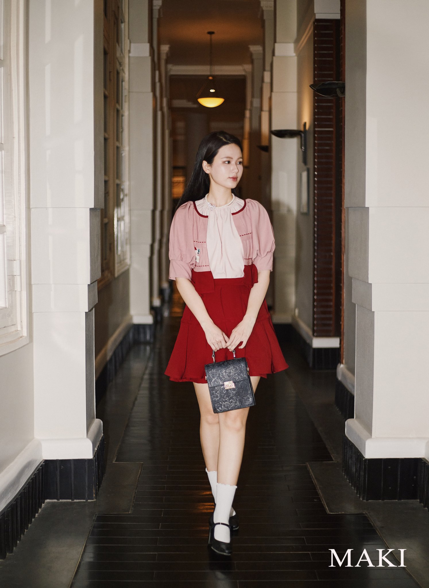 MAKI - Yuuki Skirt - Chân váy đỏ