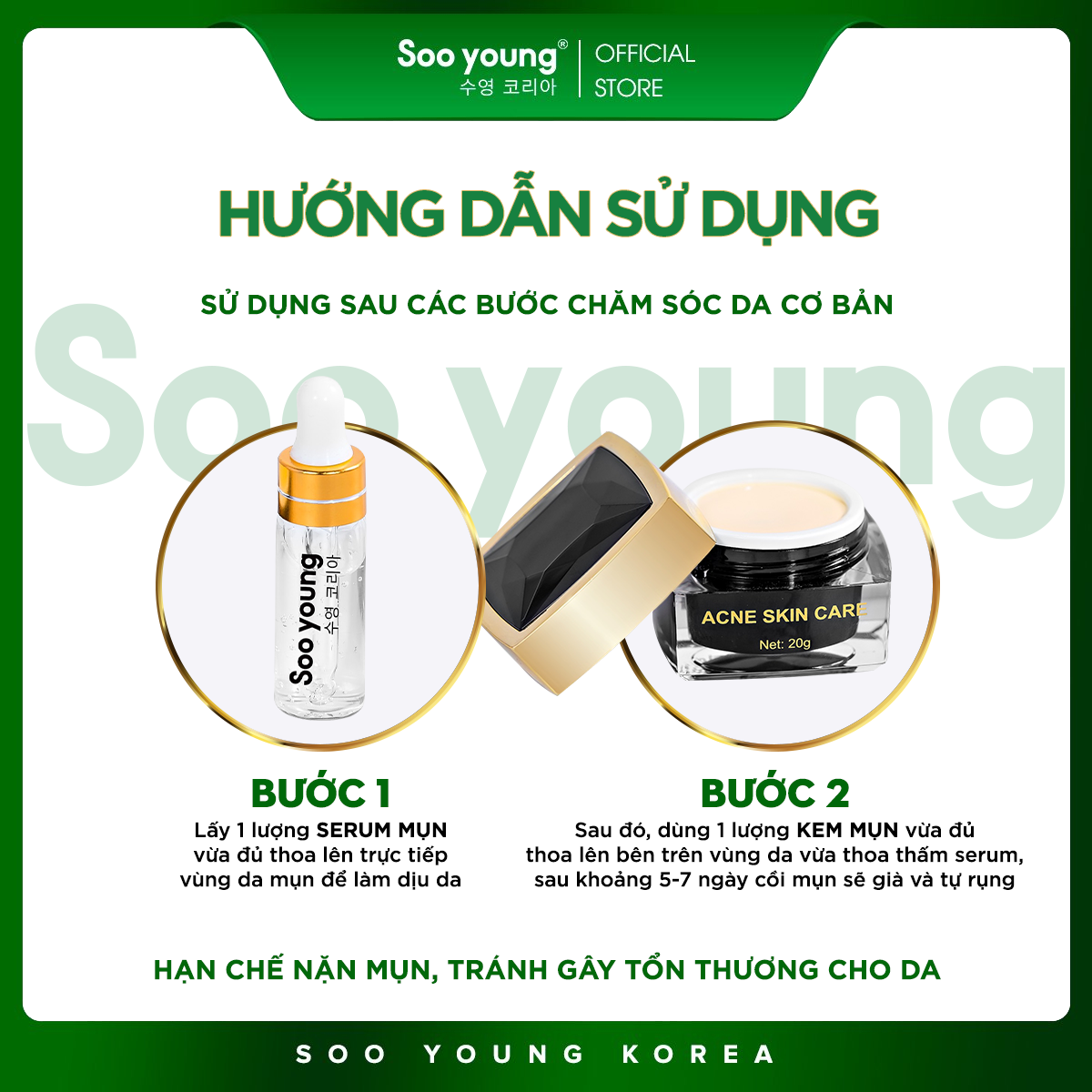 Combo mụn Soo Young