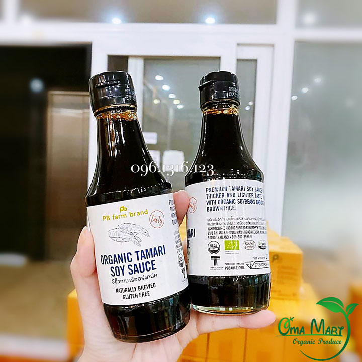 Nước tương tamari hữu cơ PBFarm 200ml