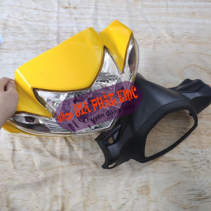 [ 4 món ] Đầu đèn C110 SIRIUS [ GIÁ SỐC] màu VÀNG - KÈM pha đèn siêu sáng
