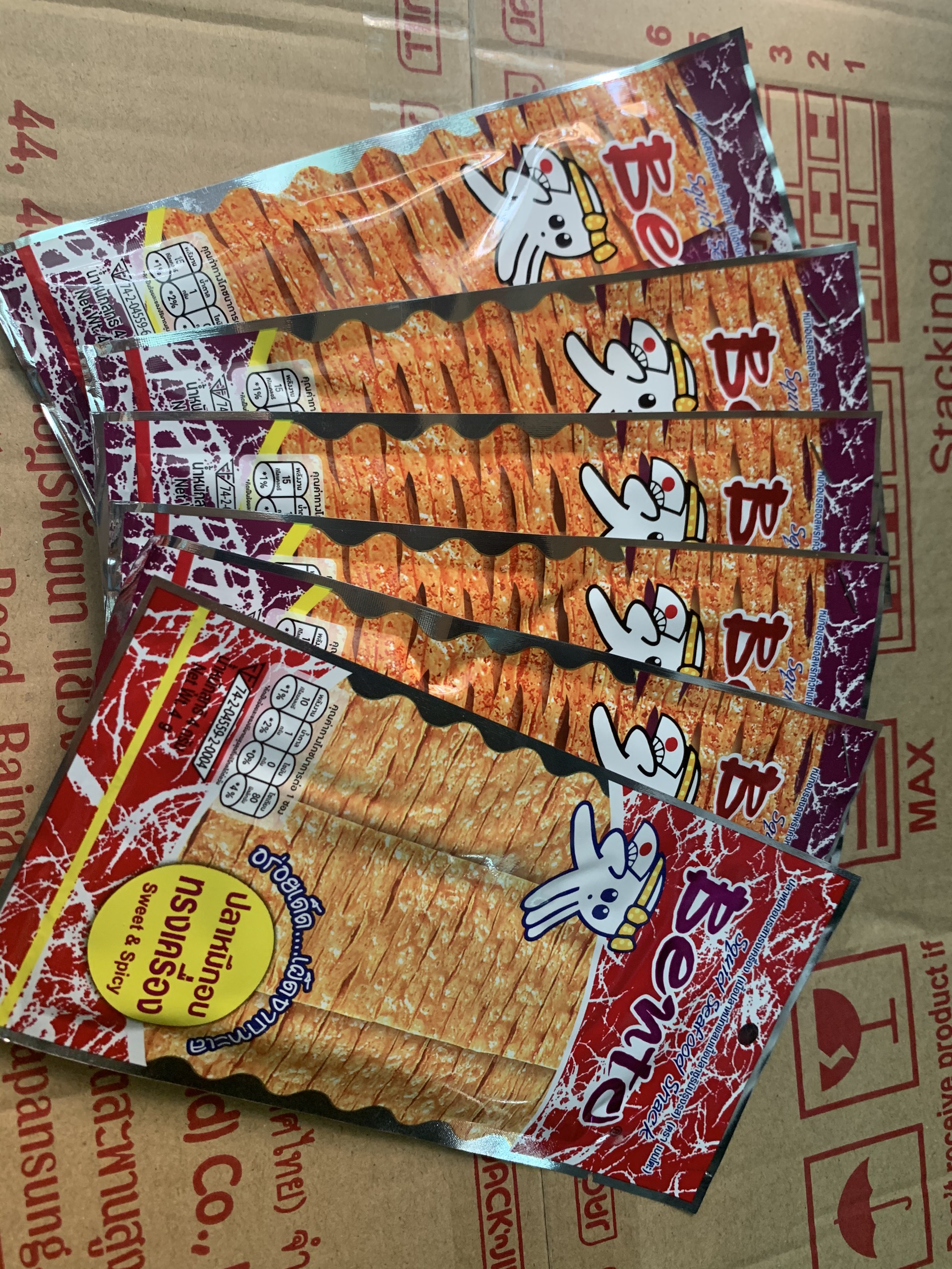 [HCM]13 gói mực Pento Thái Lan 6g/gói