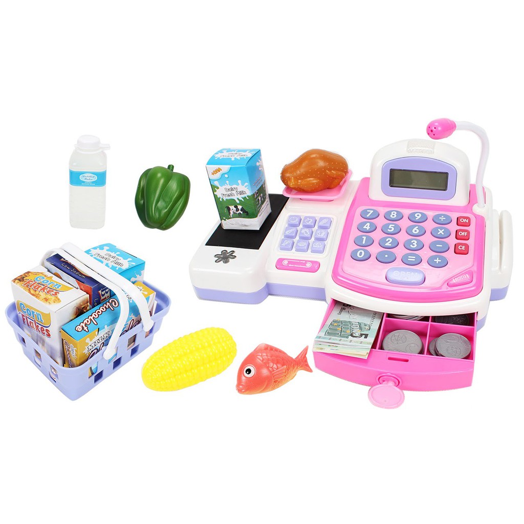 Đồ chơi Máy tính tiền siêu thị mini