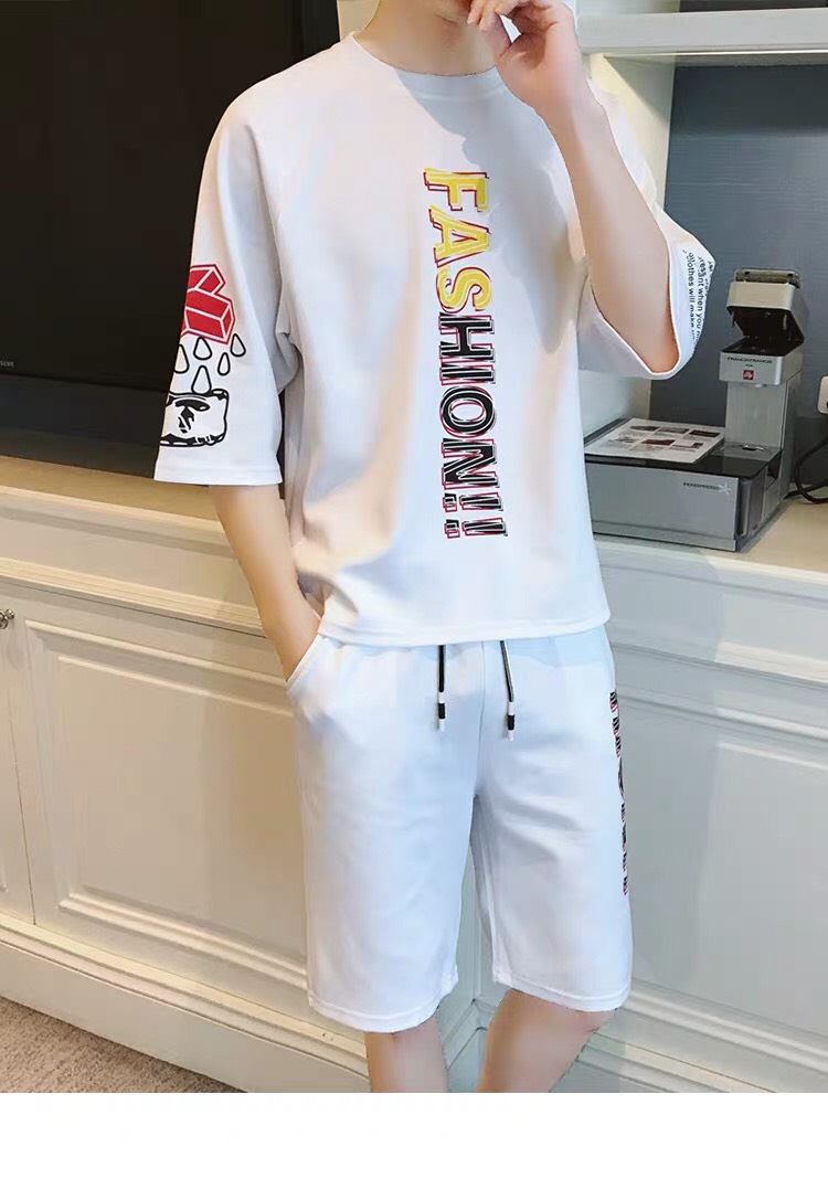 Bộ Quần Áo Thun Nam Ngắn Tay Quần Dài INDEED Kiểu Dáng Hàn Quốc Trẻ Trung Thời Trang Đường Phố Phong Cánh  SET NAM