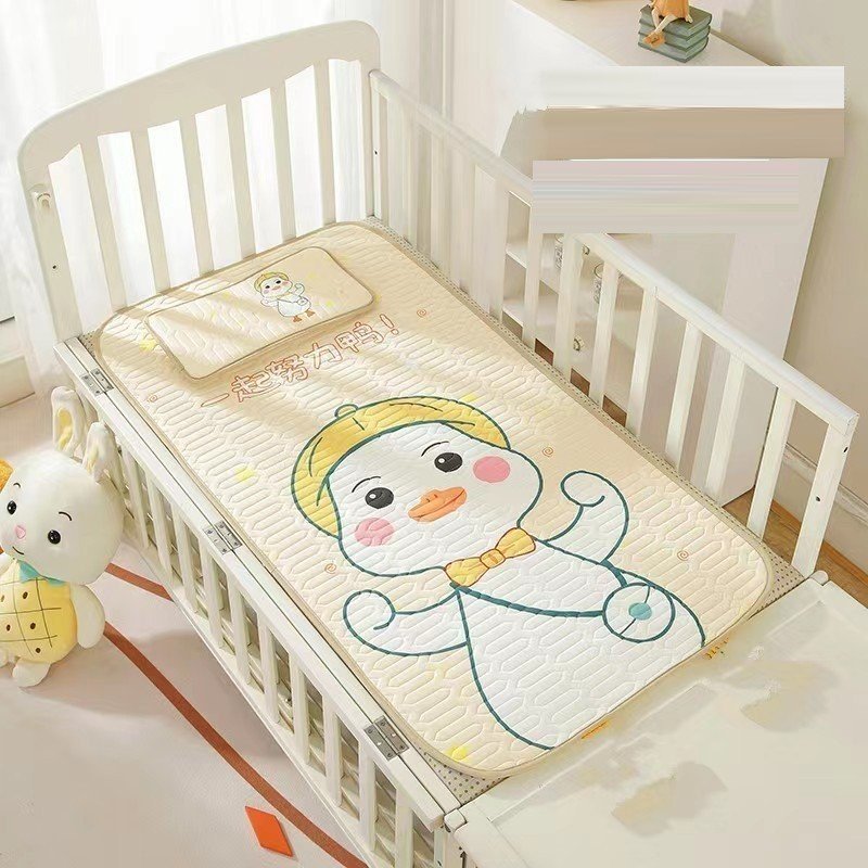 Chiếu điều hòa cao su non tặng kèm gối cho Bé in hình 5D siêu thoáng mát