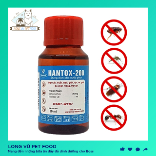 Hantox-200 Chai 50 ml Diệt muỗi, côn trùng, gián, ruồi, kiến, ve rận thumbnail