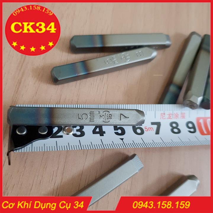Letter Punch Set, Letter and Number Punch Set 5mm - Downward