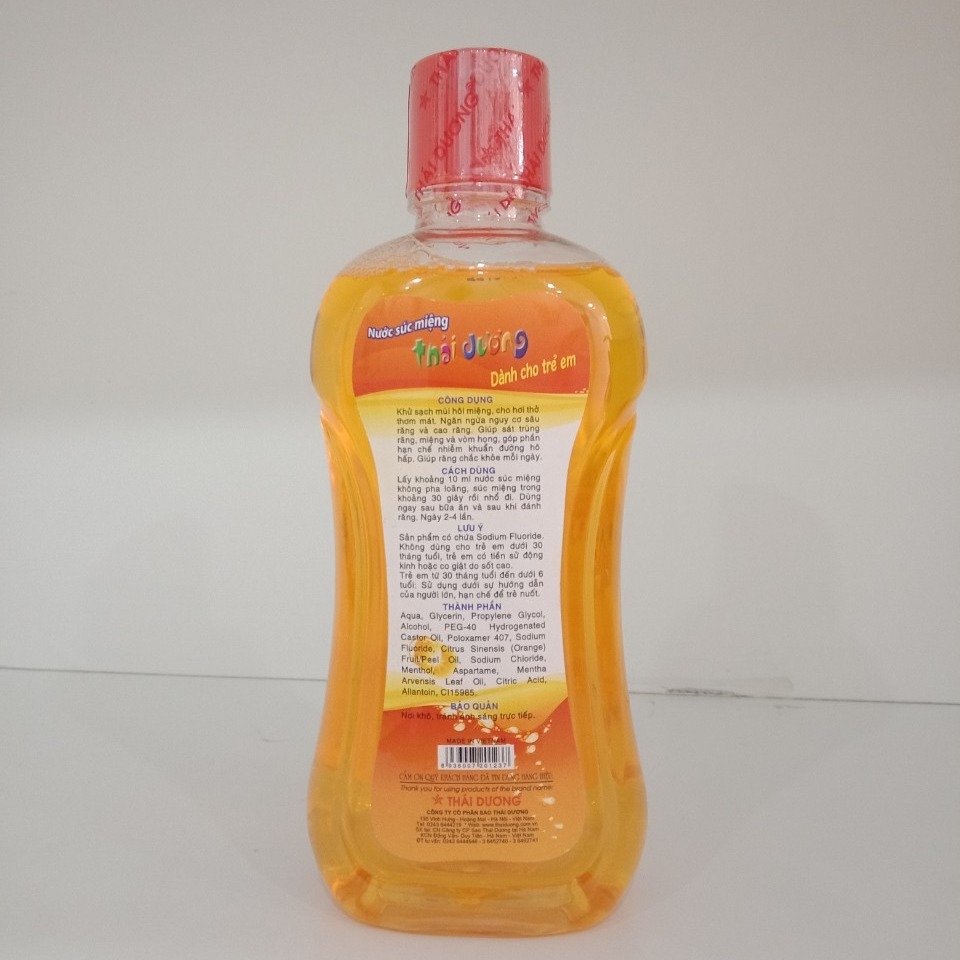 Nước súc miệng Sao Thái Dương