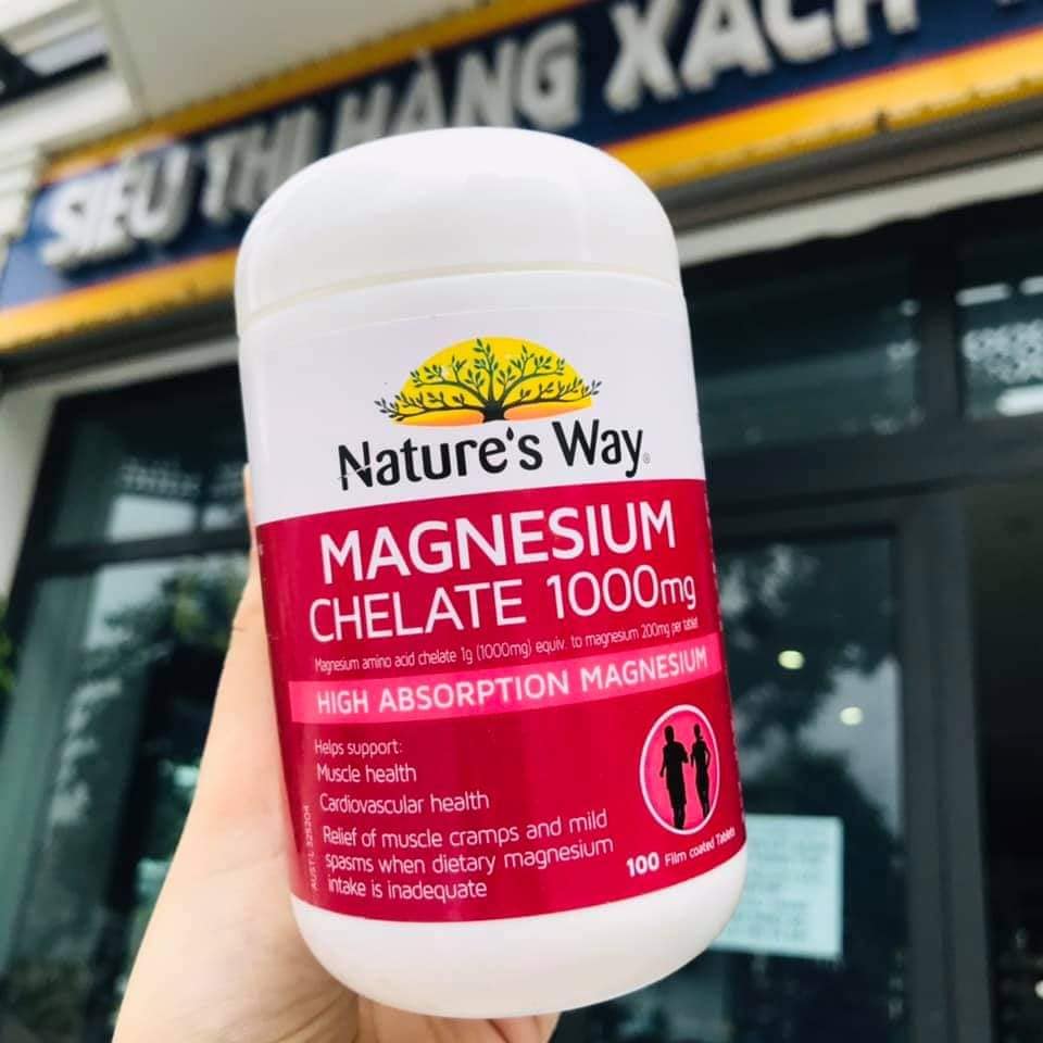 Magnesium & magnesium chelate 1000mg - 100 tablets