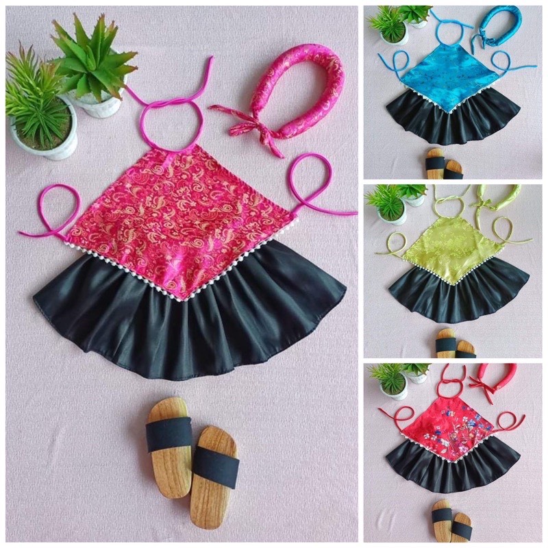 Set yếm nhọn kèm mấn cưng xỉu (kèm mấn)