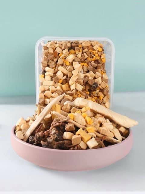 Thức ăn cá hồi sấy ca cấp dành cho chó mèo