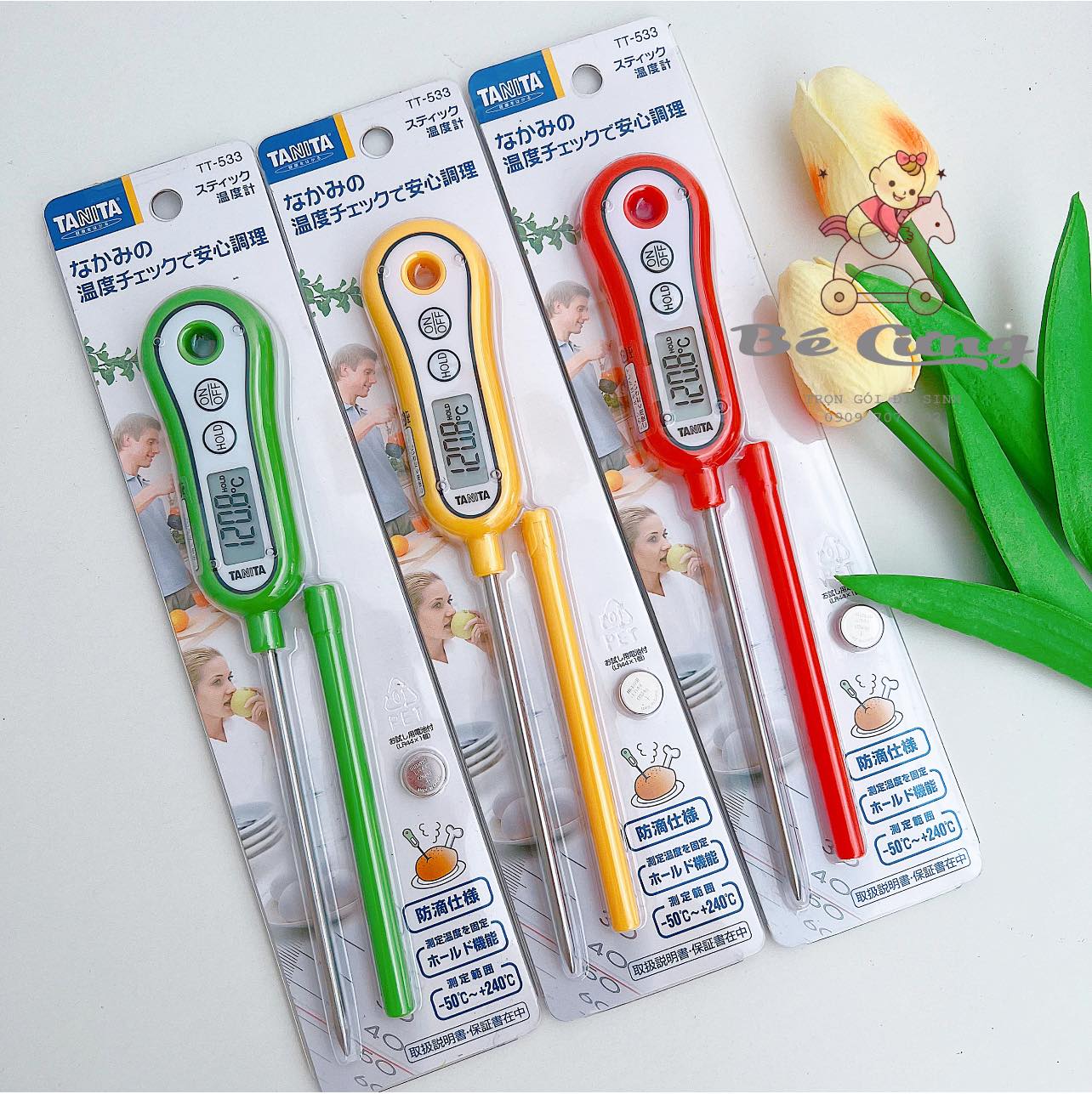 Cây đo nhiệt độ sữa/ nước TANITA