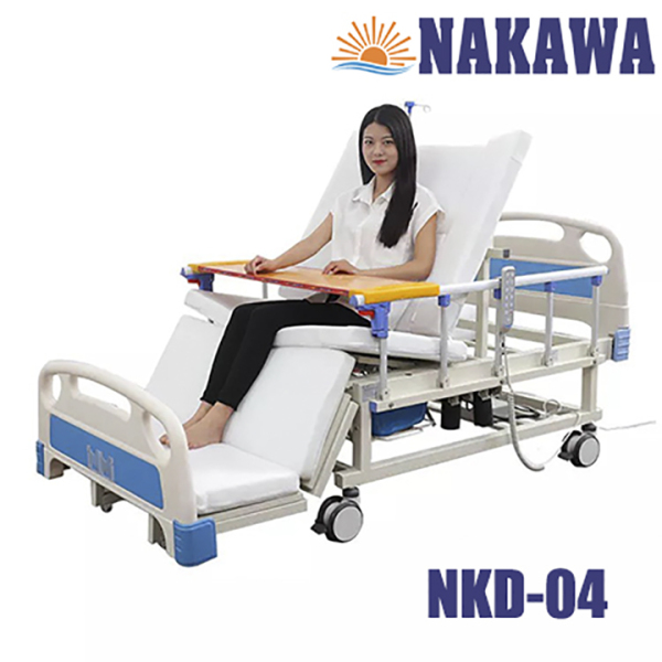 Giường bệnh nhân điện cơ đa chức năng NAKAWA NKD-04,[Giá 17.990.000], giường y tế điện cơ, giường bệnh điện cơ giá rẻ, giường bệnh viện giá tốt, giuong benh nhan, giuong y te, giuong benh, giuong benh vien giá rẻ cao cấp