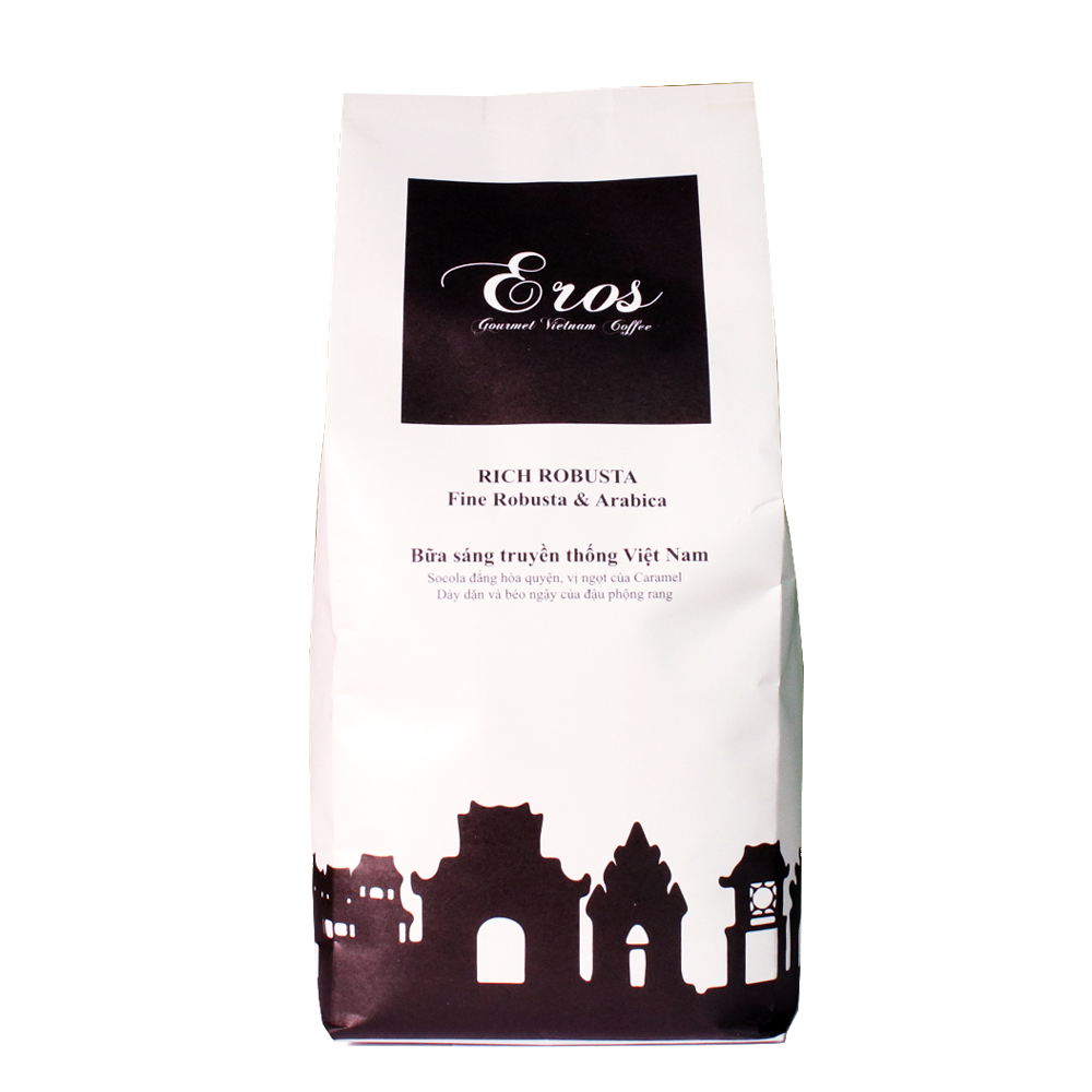 Cà phê hạt Rich Robusta 1kg/túi dành cho máy pha cafe Breville