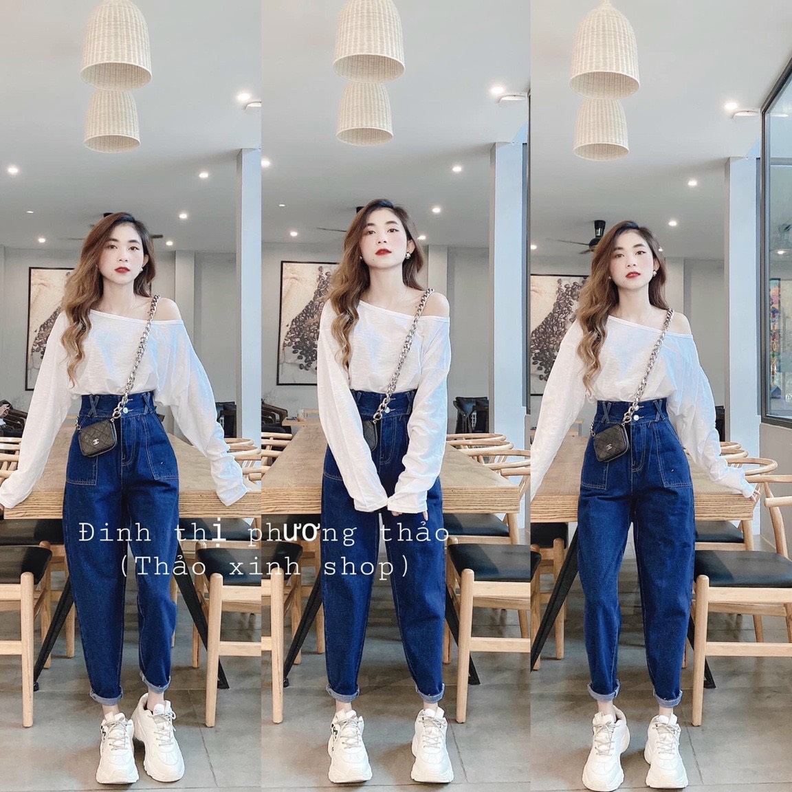 [HCM]QUẦN BAGGY JEAN NỮ MÀU XANH ĐẬM KIỂU MỚI CỰC ĐẸP LƯNG CAO FORM CHUẨN CHẤT BÒ CAO CẤP THỜI TRANG HOT THỎ TÂY SHOP94 BG112