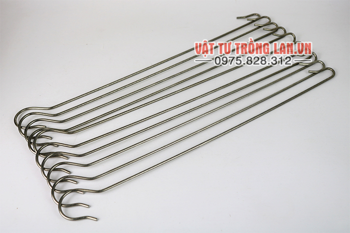 5móc inox 2 đầu dài 70cm treo giỏ lan