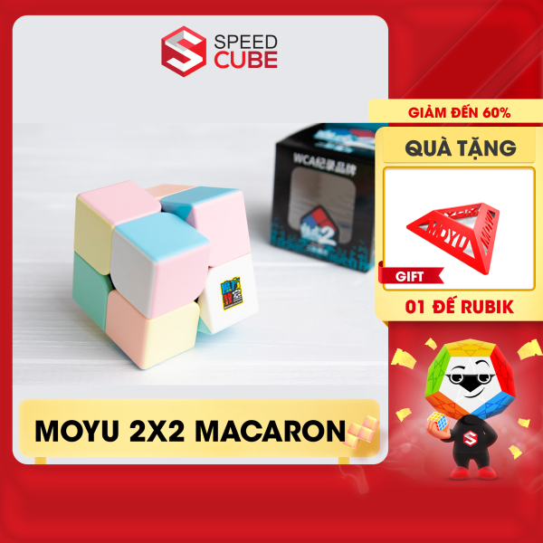 Rubik 2x2 Moyu Meilong Macaron, Macaron Chính Hãng Moyu - Shop Speed Cube