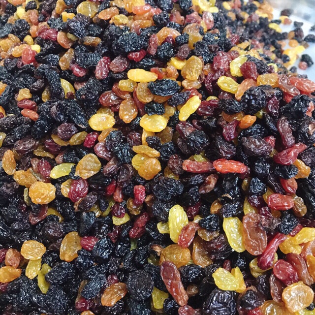 1kg Nho Sấy Chile Mix 3 Màu