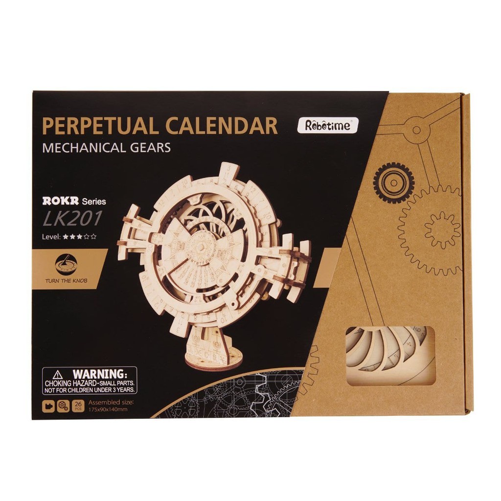 Mô Hình 3D Gỗ Robotime Lịch Vạn Niên (Perpetual Calendar) LK201