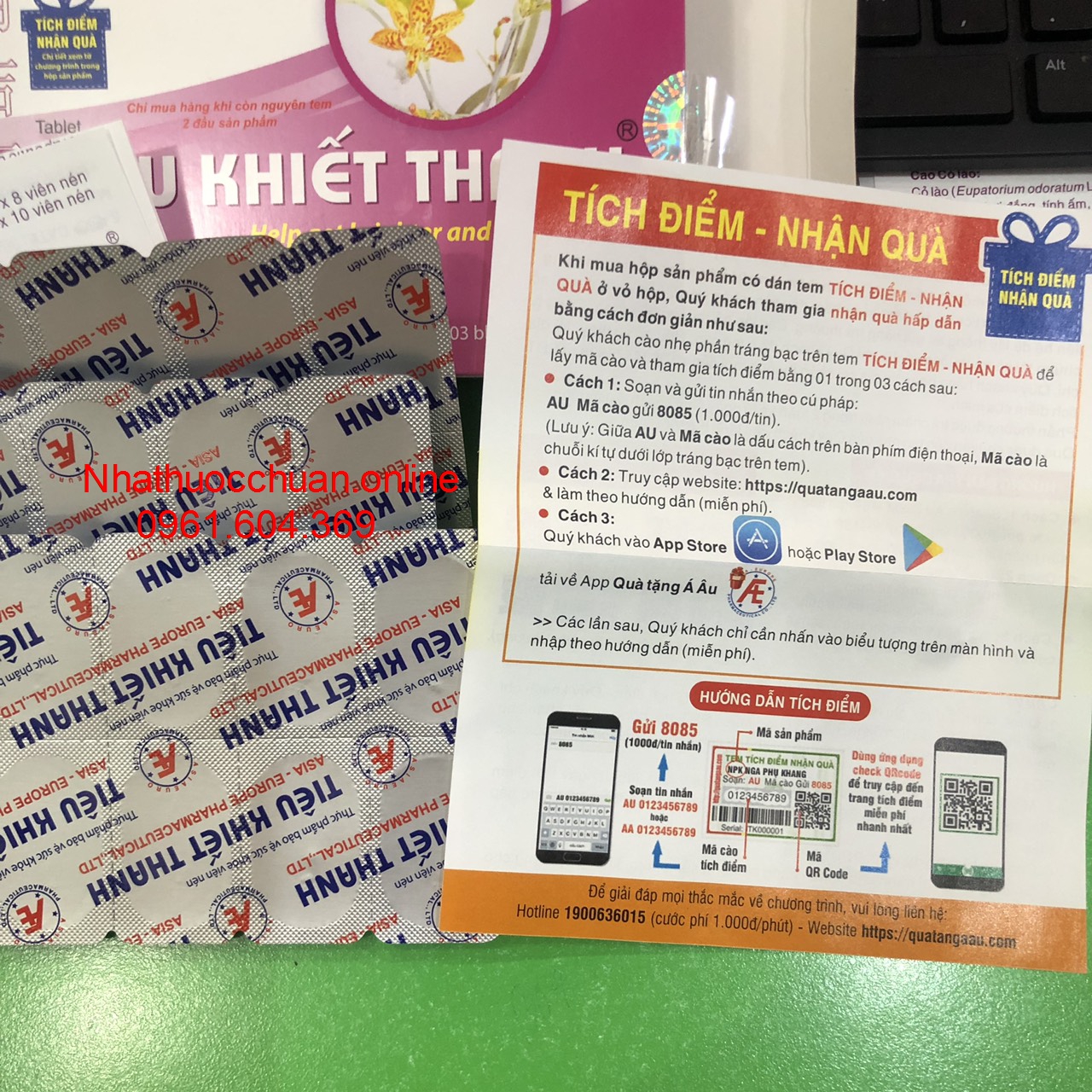 Tiêu Khiết Thanh ( Hộp 3 vỉ* 10 viên)