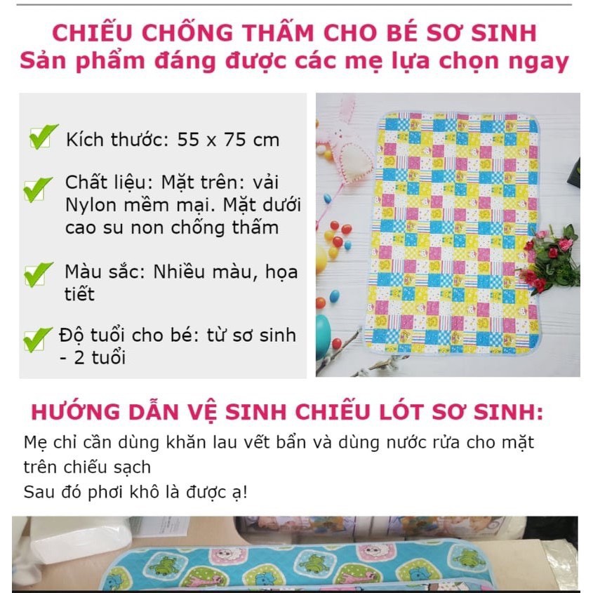 Chiếu đái đài loan chống thấm dành cho bé