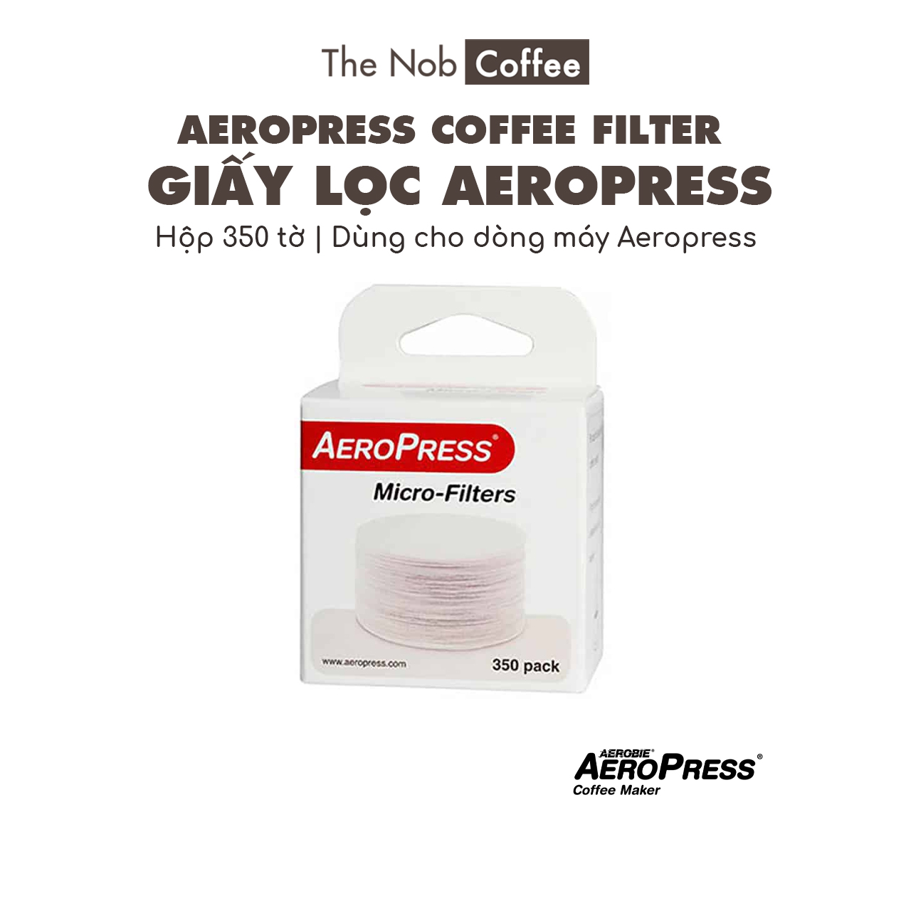 Giấy lọc cà phê Aeropress Hộp 350 tờ | Aeropress filter packs