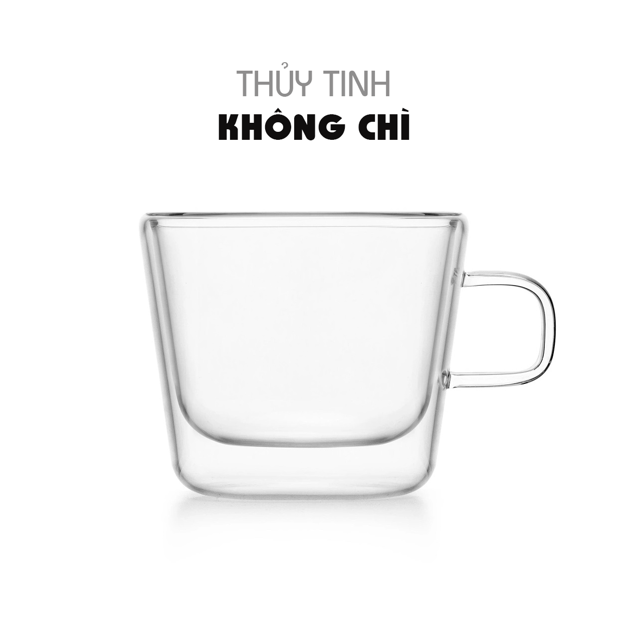Bộ 2 tách trà thủy tinh Samadoyo F010/2 180mL