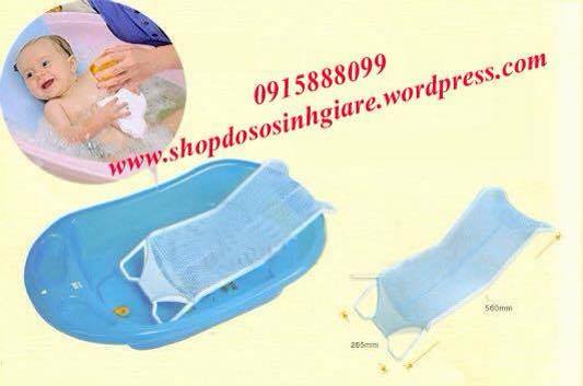 Lưới đỡ tắm bé có gối đầu