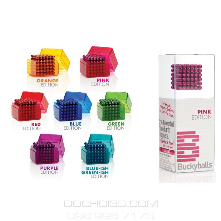 Nam Châm BuckyBalls Tròn Kèm Hộp (cỡ 5mm, 216 viên)