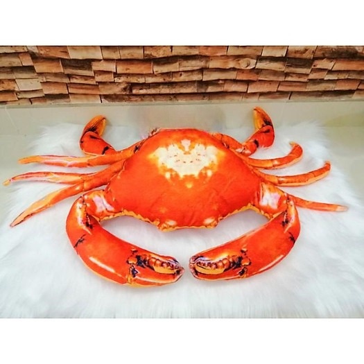 Gối Ôm 3d Hình Cua Luộc Siêu To