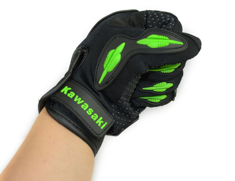 Găng tay xe máy Kawasaki dài ngón