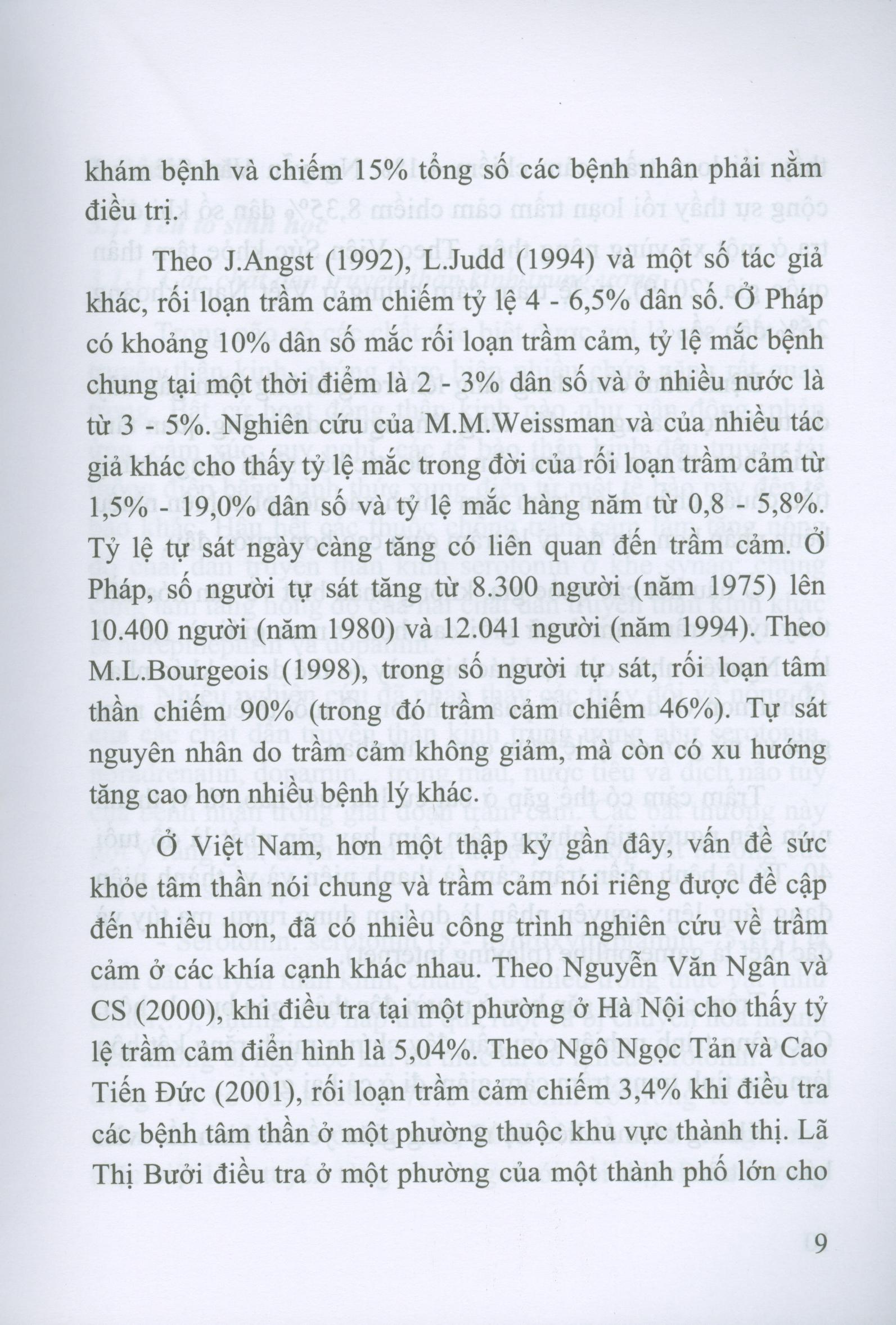 Lâm sàng và điều trị trầm cảm