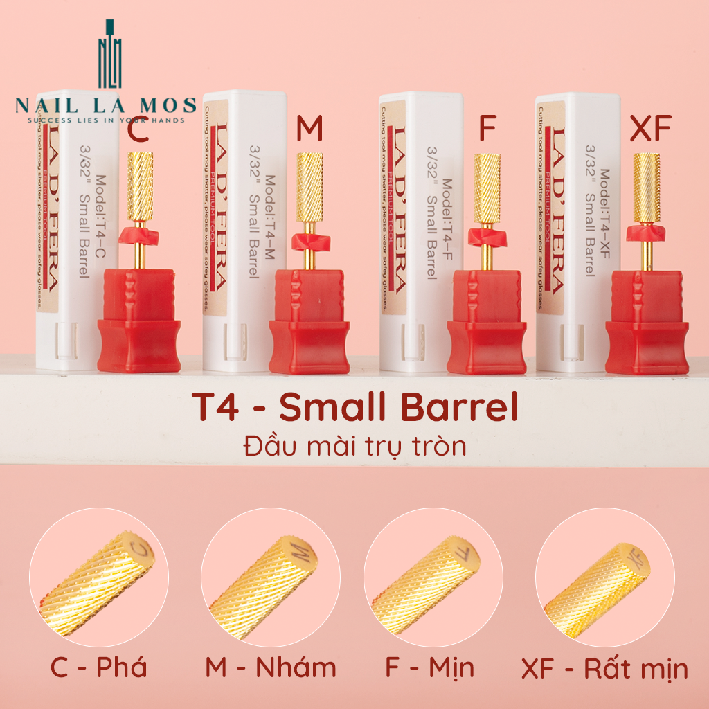 Đầu mài móng titan cao cấp La D’ Fera chính hãng - Đầu mài dũa phá móng gel bột chuẩn USA, dùng bền chịu nhiệt tốt