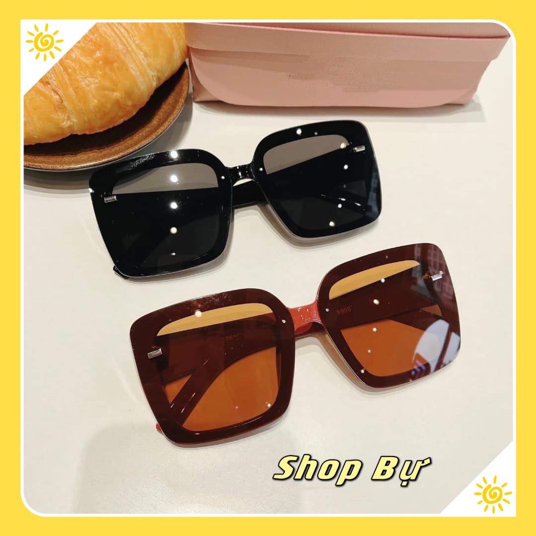 Mắt kính nữ gọng vuông tràn viền gọng nhựa thời trang nữ - bự store 225