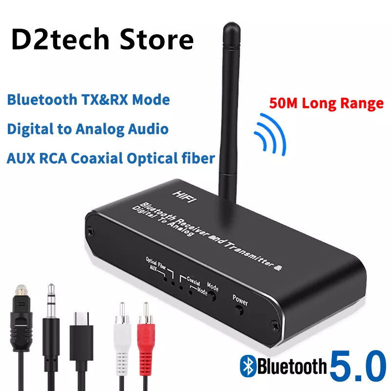 Bộ Thu Phát Bluetooth 5.0 Giải Mã Bluetooth D09 (Hỗ Trợ Cổng Optical)