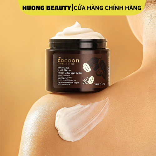 Bơ dưỡng thể cà phê Đắk Lắk Cocoon cho da mềm mịn & rạng rỡ