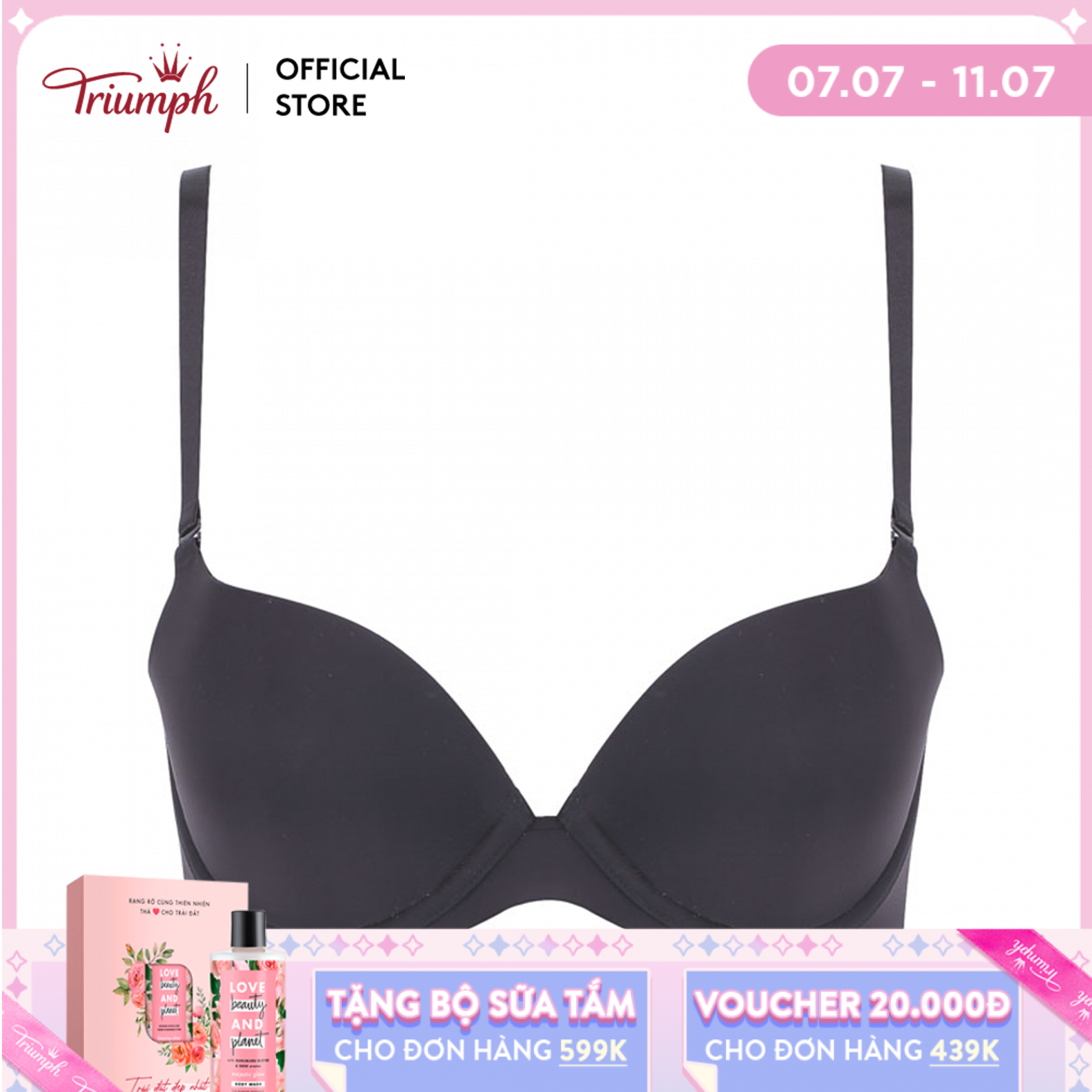 [Voucher 20K + Quà Sữa tắm cho đơn 699K từ 7.7-11.7] Áo ngực có gọng Triumph MAXIMIZER 736 WHU 01 04