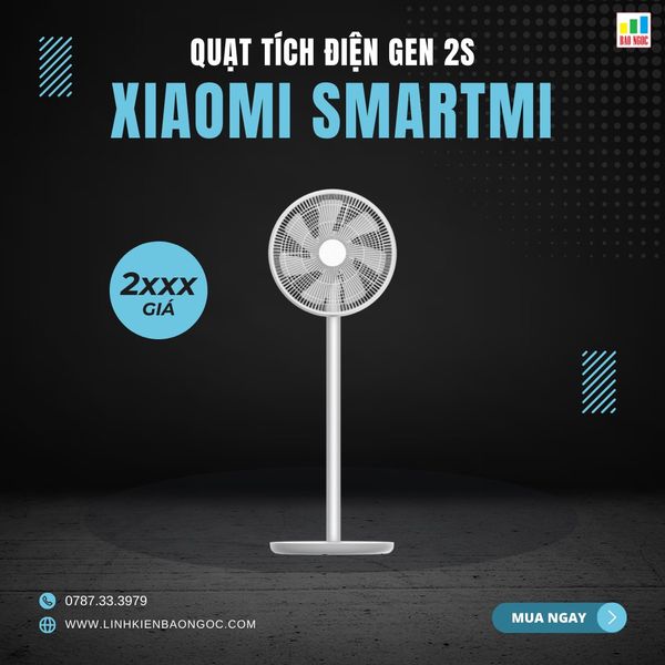 Quạt tích điện Smartmi gen 2S (Có điều khiển từ xa)