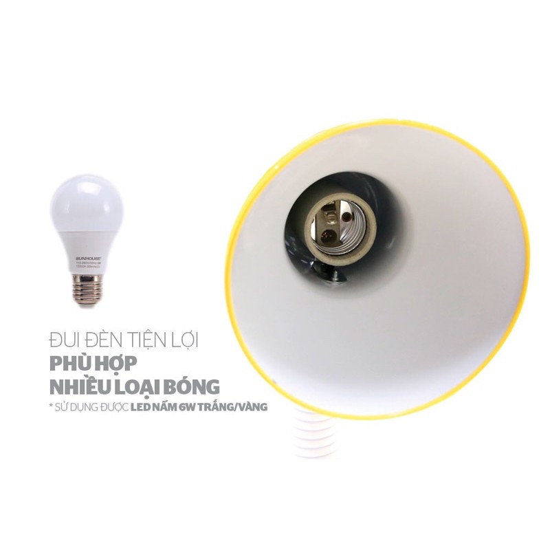 Đèn bàn học sinh Sunhouse SHE-19LED-A6 ( Đèn Led chống cận, hàng , bền đẹp, giá rẻ )