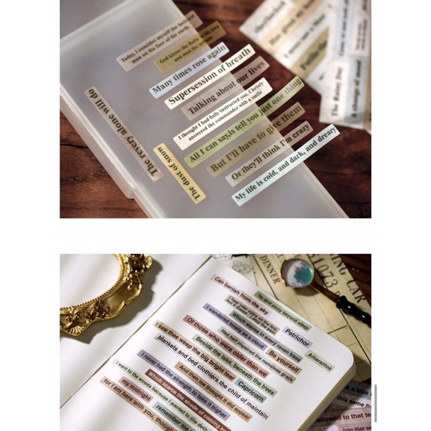 Sticker chữ sticker quote vintage ST060