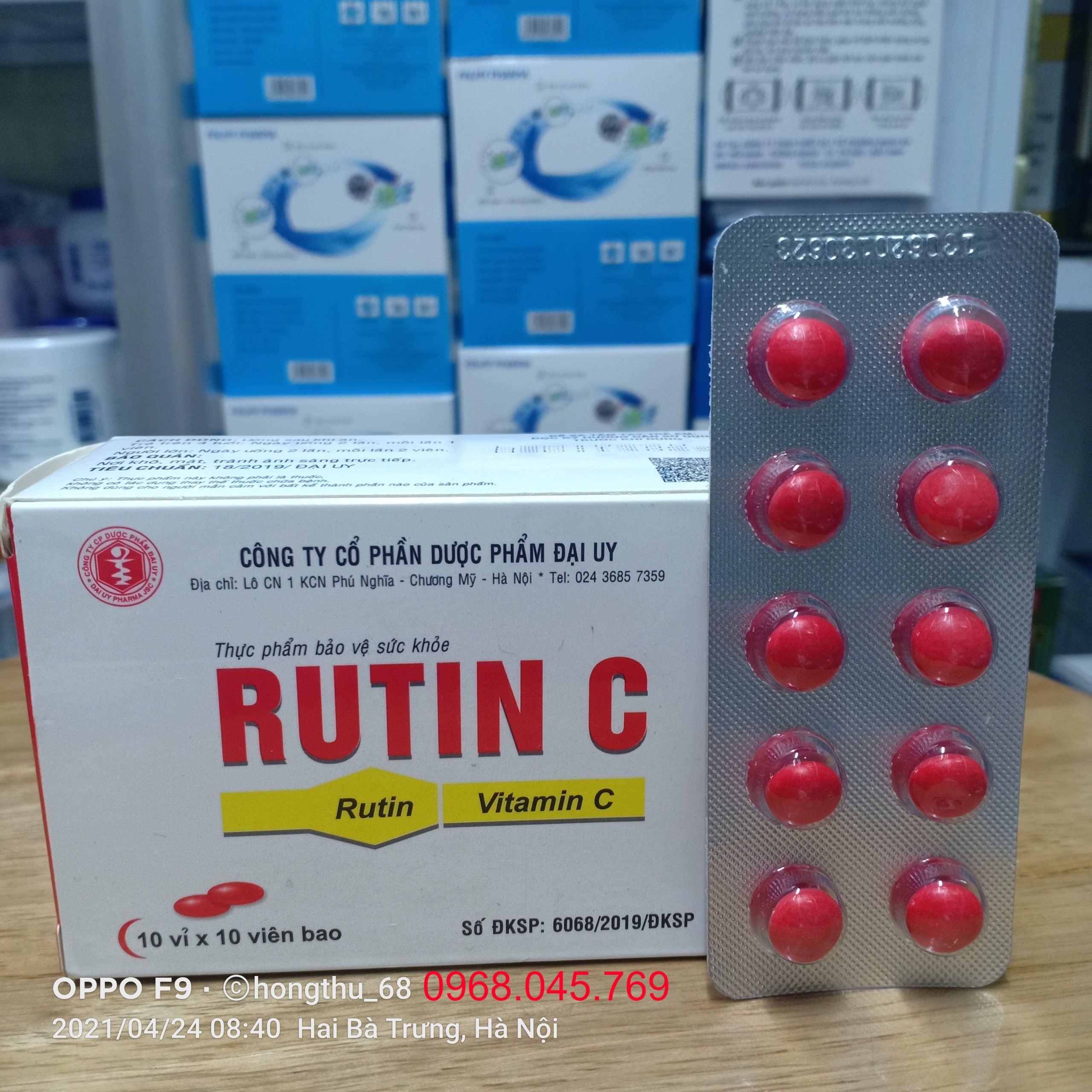 Rutin C hộp 100 viên