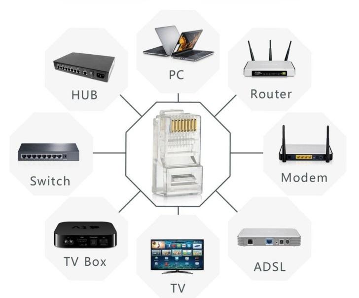 (HCM) Combo 100 Đầu Hạt Mạng RJ45 CAT5 (Shop Blcomputer)