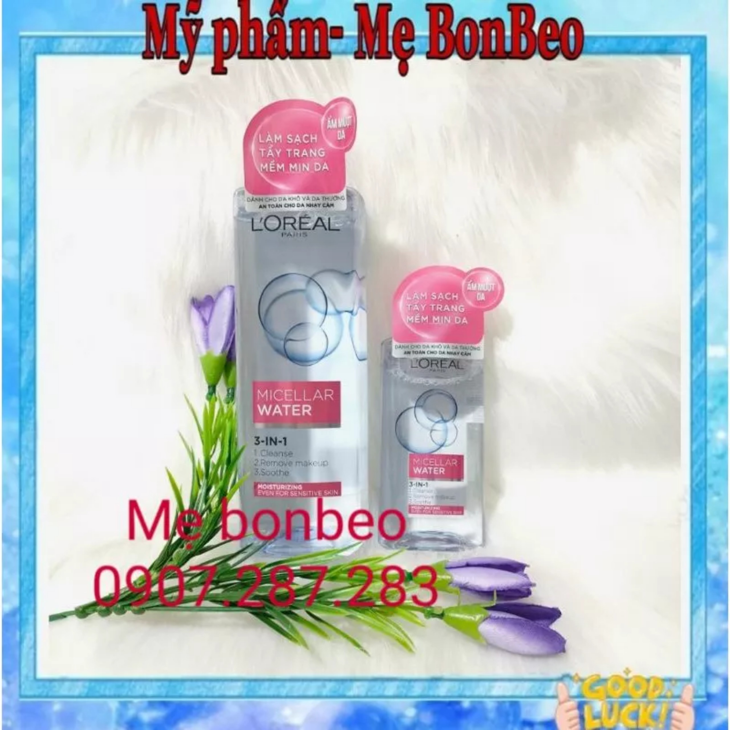 Nước tẩy trang Loreal - L'Oreal Paris 3-in-1 Micellar Water 400ml