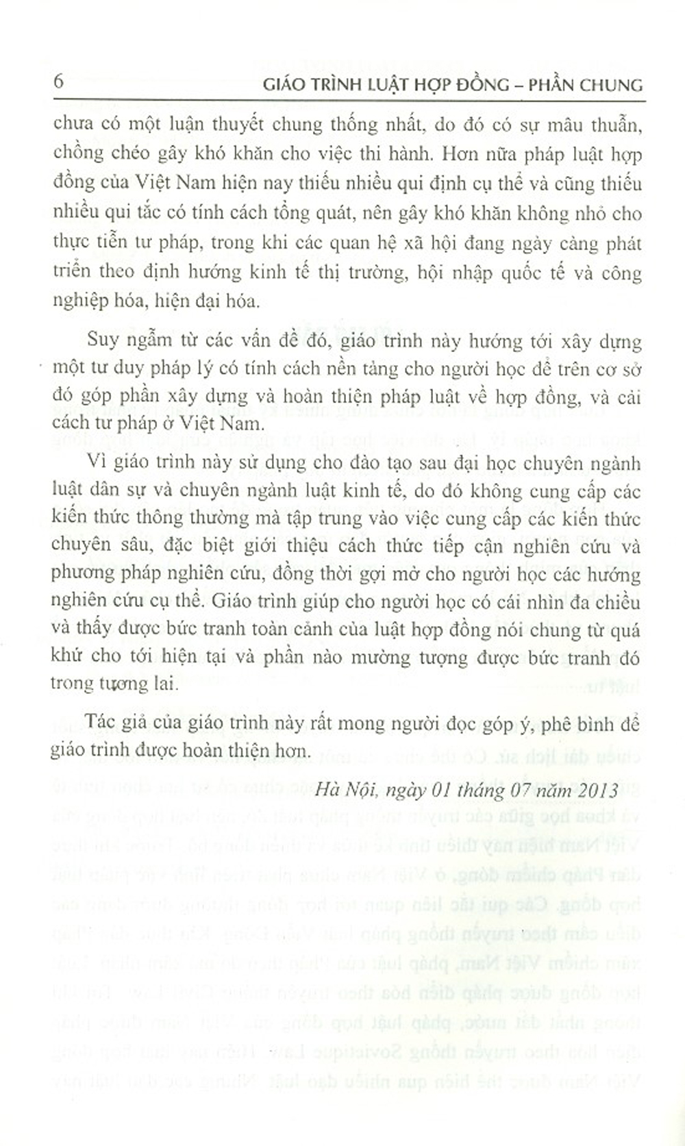 Giáo Trình Luật Hợp Đồng - Phần Chung (Dùng Cho Đào Tạo Sau Đại Học)