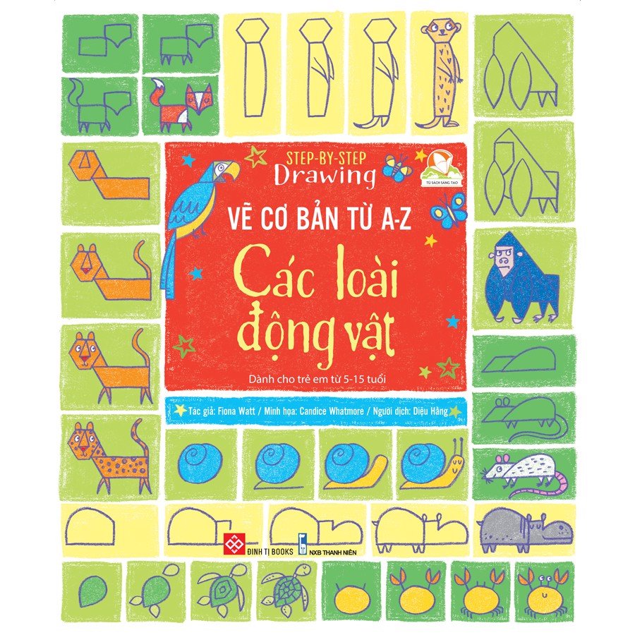 Set 4 cuốn Step-by-step drawing - Vẽ cơ bản từ A-Z