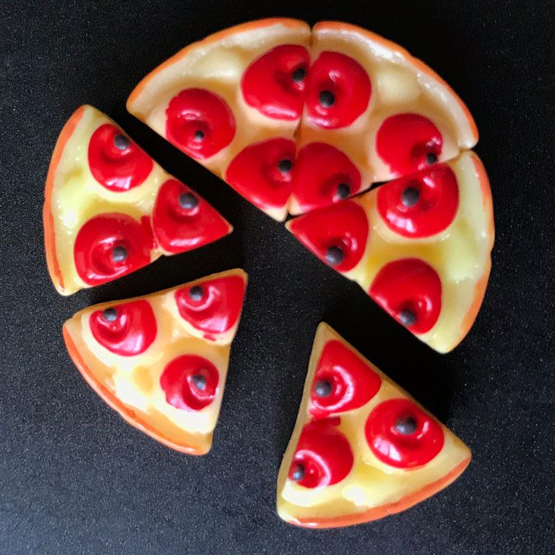 Charm Slime Mô hình set 06 Miếng bánh Pizza HPMCharm